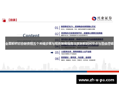 全面解析欧协联赛程五个关键步骤与观赛策略指南深度拆解时间节点与晋级逻辑